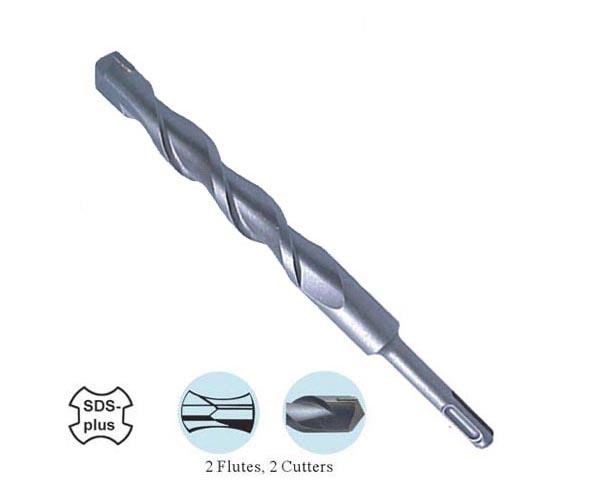 SDS-plus Hammer Drill Bits (General Flute type A) 2 Flute, 2 Cutter