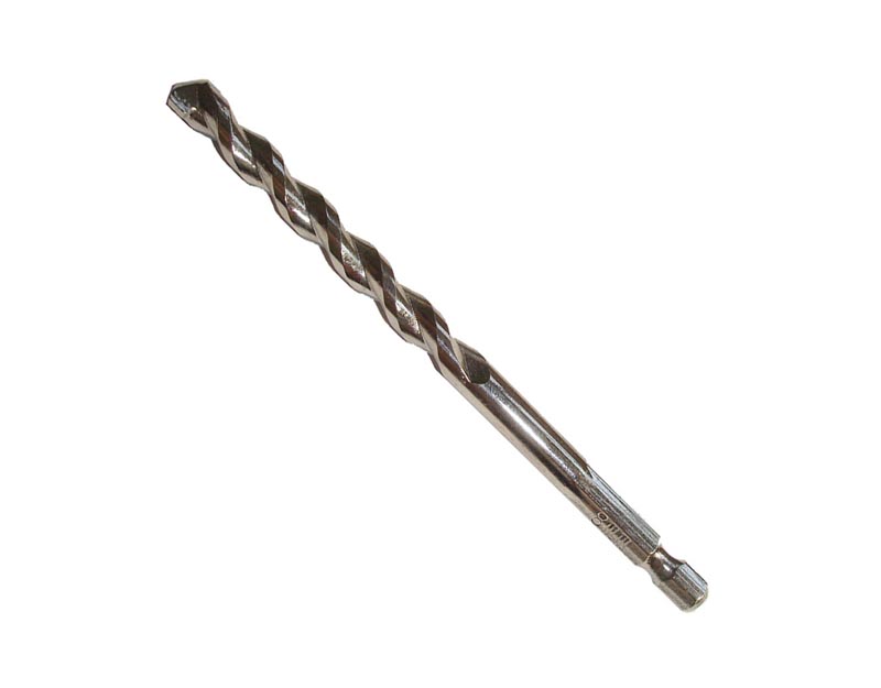 Hex Shank Concrete Drill Bits, Chrome Coated (Flute Type B)