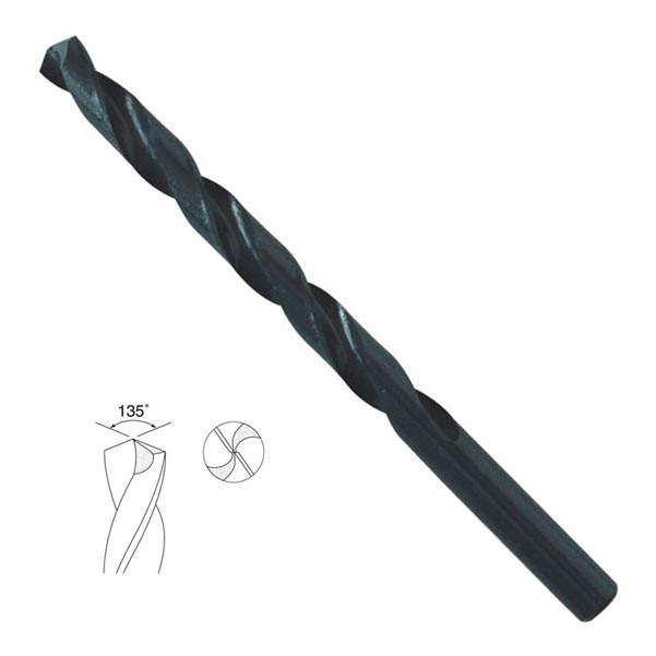 Fully Ground HSS Twist Drill Bits with Black Oxide Finish