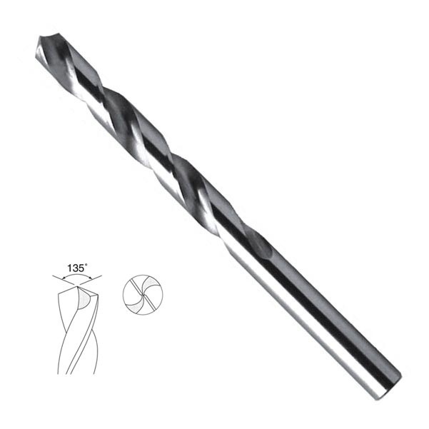 Fully Ground HSS Twist Drill Bits with Bright Finish