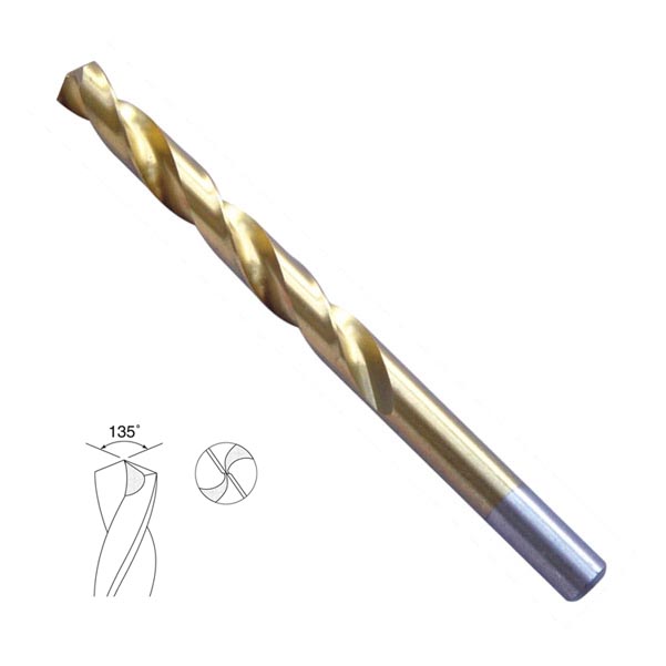 Fully Ground HSS Twist Drill Bits with Tin Coated